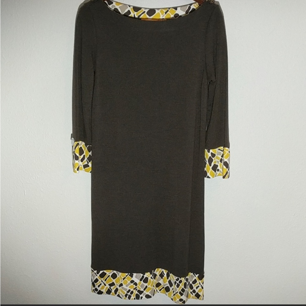 Tory Burch Brown Wool & Silk Dress in Size M